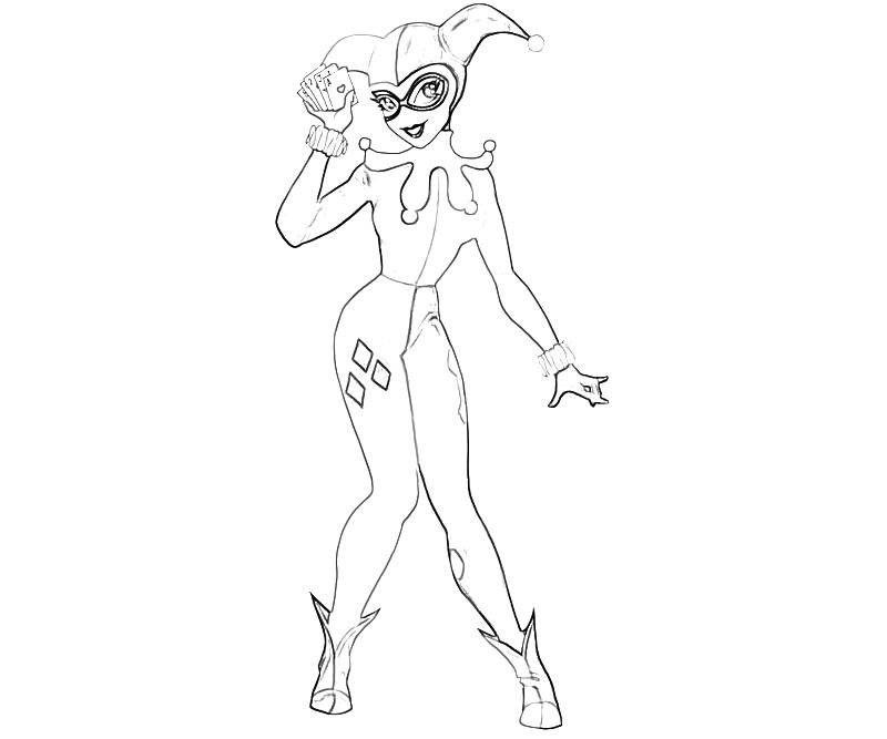 Harley Quinn Coloring Pages To Print 800x667 Harley Quinn Coloring Pages To Print