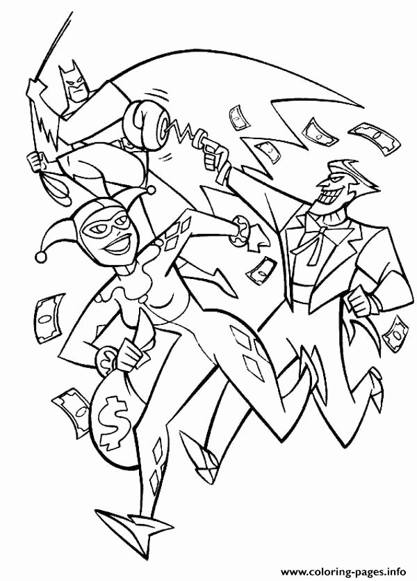 Joker Coloring Book Pages Images Batman Joker To Her Harley Quinn 600x835 Joker Coloring Book Pages Images Batman Joker To Her Harley Quinn