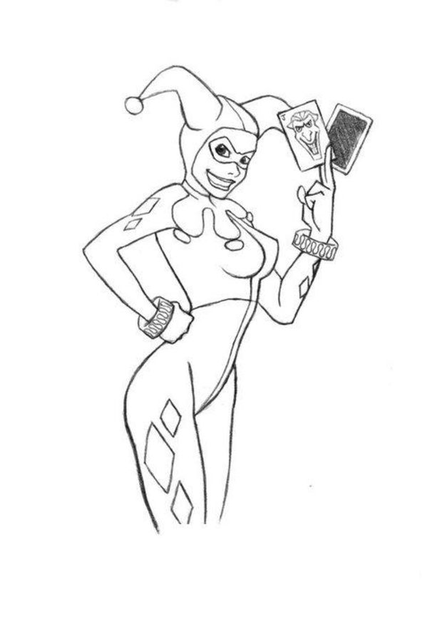Coloring Pages Harley Quinn, Printable For Kids Amp Adults, Free 627x900 Coloring Pages Harley Quinn, Printable For Kids Amp Adults, Free