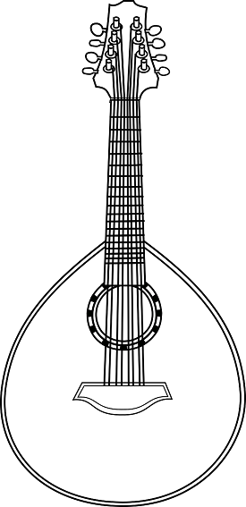 Lute Coloring Page Music Coloring Pages 275x567 Lute Coloring Page Music Coloring Pages