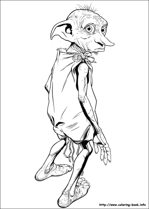 567x794 Harry Potter Coloring Picture
