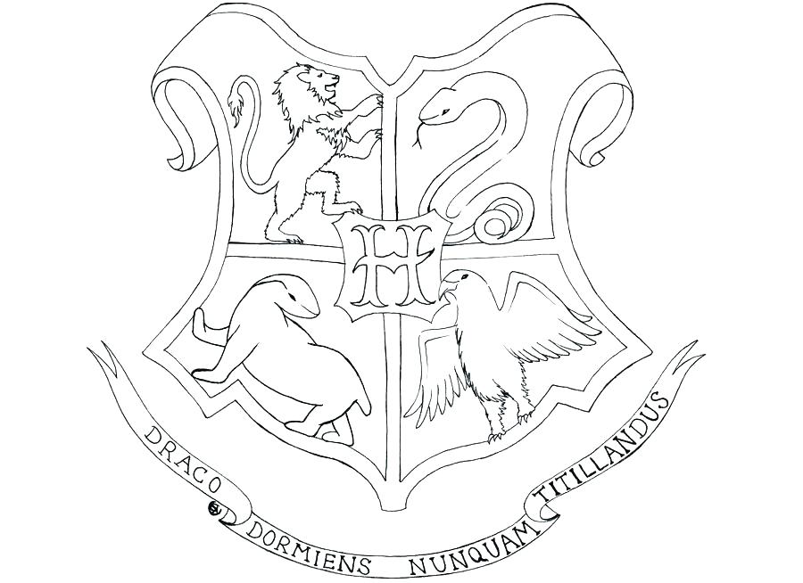 900x654 Hogwarts Crest Coloring Page Harry Potter Coloring Pages Crest