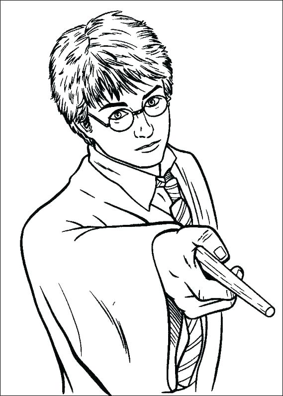Harry Potter Coloring Pages Harry Potter Wand Coloring Page Harry 569x796 Harry Potter Coloring Pages Harry Potter Wand Coloring Page Harry