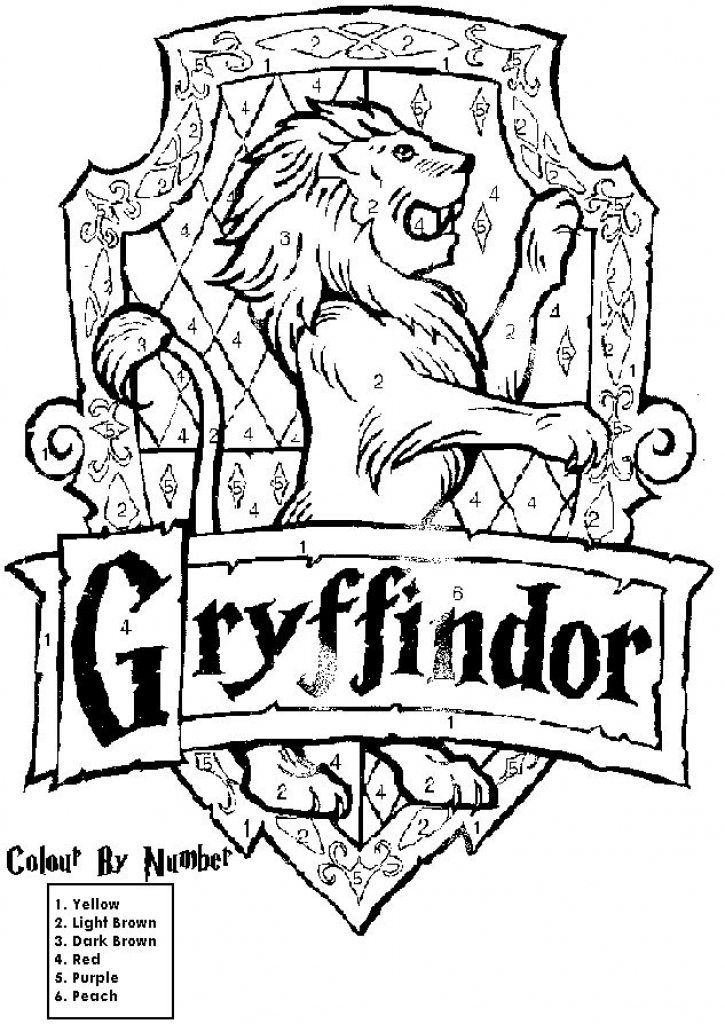 725x1024 Harry Potter House Crest Coloring Pages Education