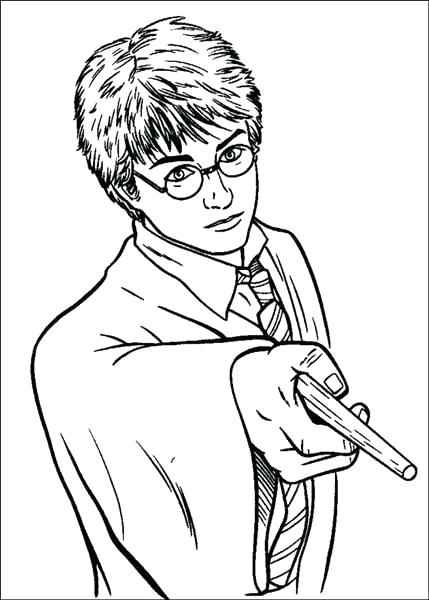 Harry Potter Coloring Page Harry Potter Coloring Pages Together 429x600 Harry Potter Coloring Page Harry Potter Coloring Pages Together