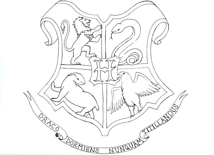 900x654 Hogwarts Crest Coloring Page Harry Potter Gryffindor Crest
