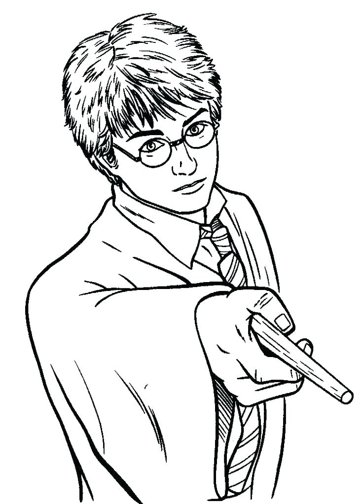 736x1022 Stunning Harry Potter Coloring Page On Free Colouring Pages Harry