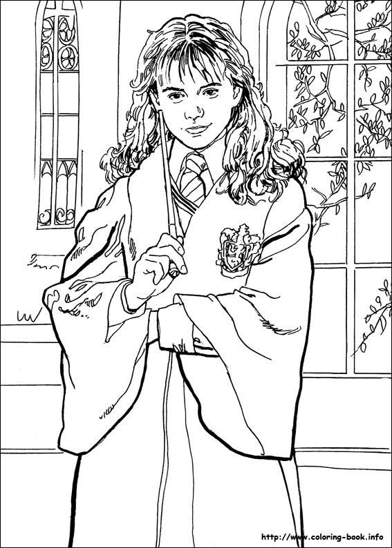 567x794 Harry Potter Coloring Picture