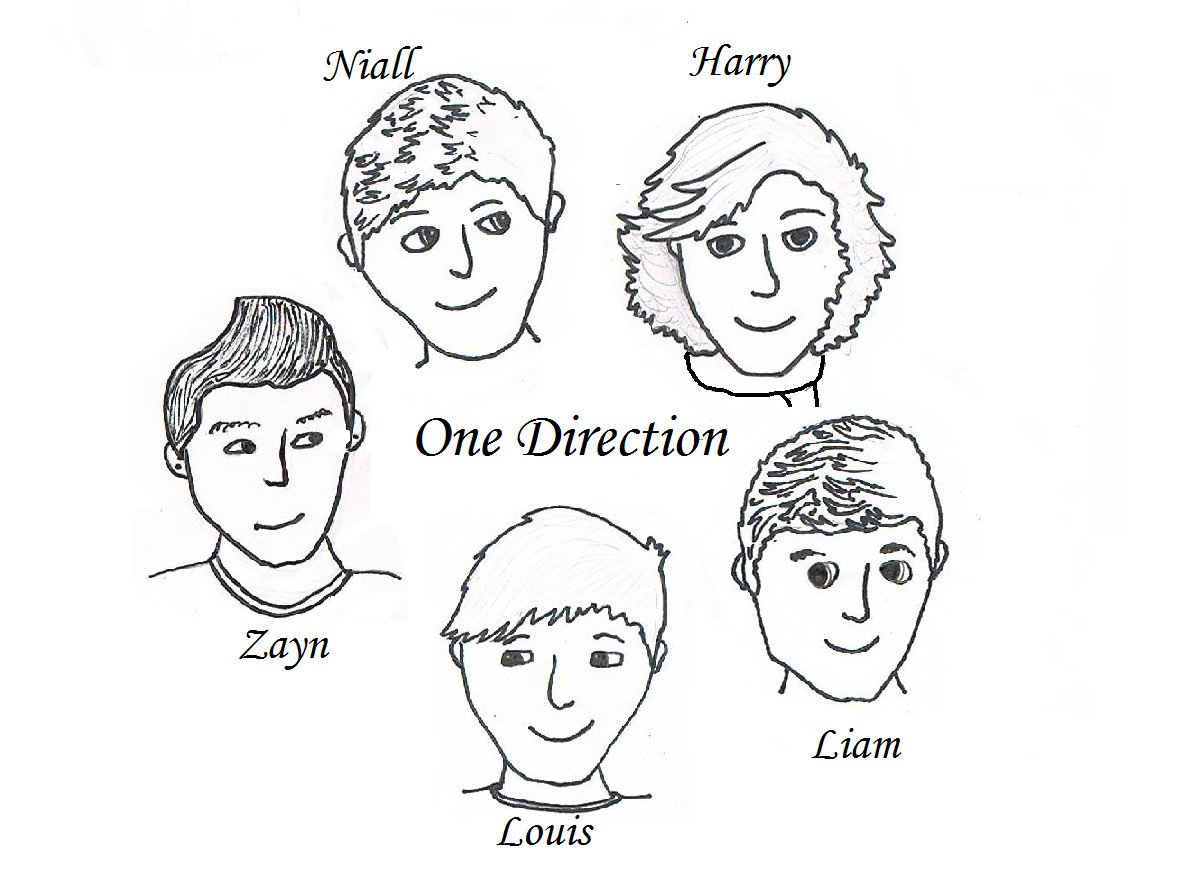 One Direction Coloring Pages 1188x880 One Direction Coloring Pages