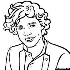 One Direction Coloring Page 224x224 One Direction Coloring Page