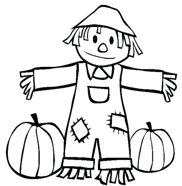 600x612 Fall Harvest Coloring Pages