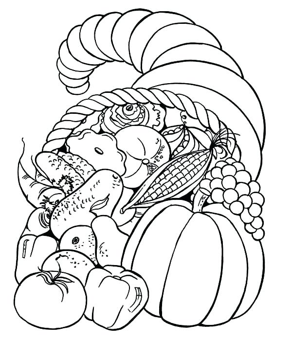 600x734 Fall Coloring Pages Printable Harvest Coloring Pages Fall Coloring