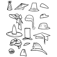 Hat Coloring Page