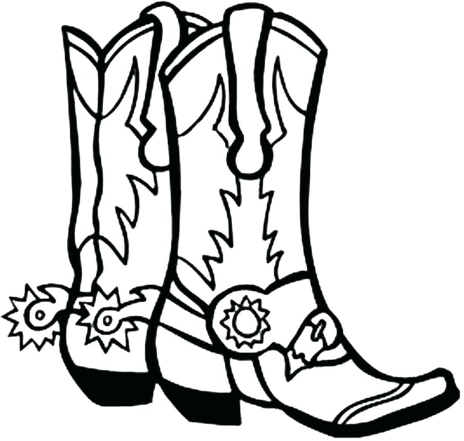 903x857 Cowboy Boots Coloring Pages To Print Cowboy Hat Coloring Pages