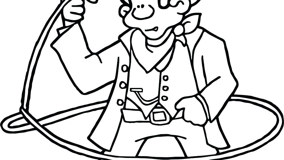 960x544 Cowboy Hat Coloring Page