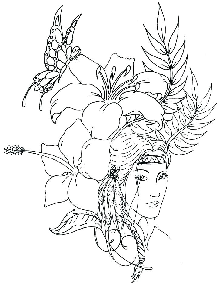736x942 Native American Coloring Pages Native Hatchet Evolution Coloring