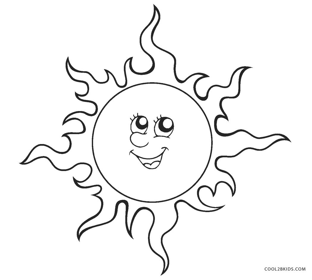 1050x945 Cartoon Coloring Pages The Sun Coulering Book Coloring Pages