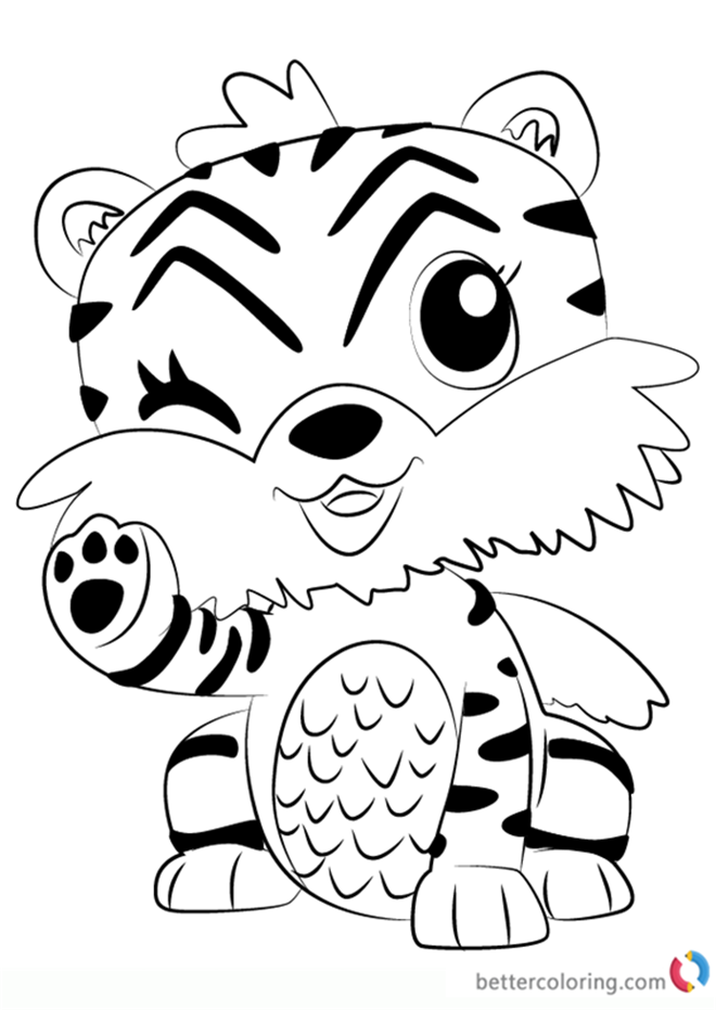 660x931 Tigrette From Hatchimals Coloring Pages