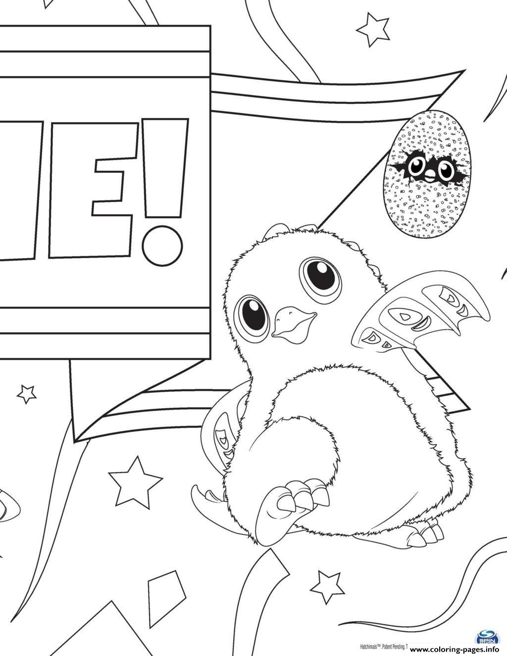Hatchy Hatchimals Kids Coloring Pages Printable 1024x1324 Hatchy Hatchimals Kids Coloring Pages Printable