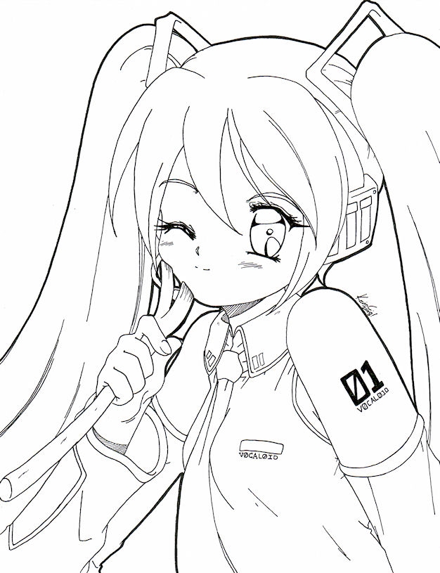 626x815 20 Hatsune Miku Coloring Pages Pictures Free Coloring Pages