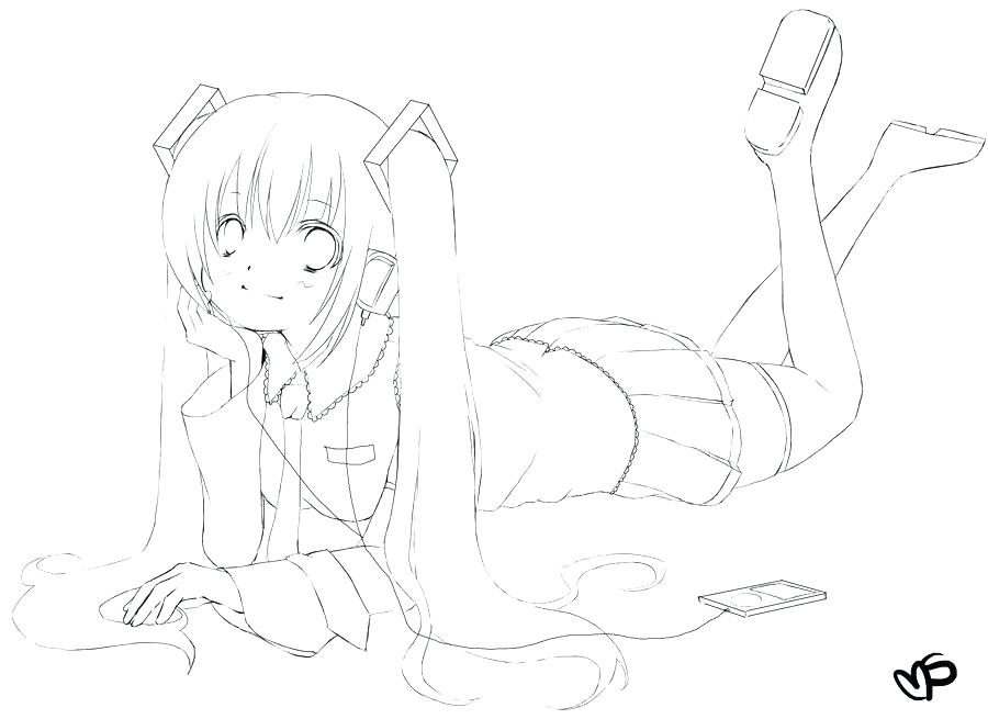 900x655 Miku Hatsune Coloring Pages By On Hatsune Miku Colouring Pages