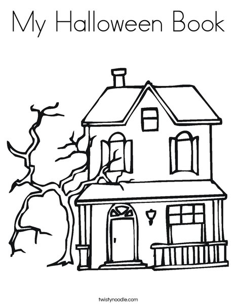 My Halloween Book Coloring Page 468x605 My Halloween Book Coloring Page
