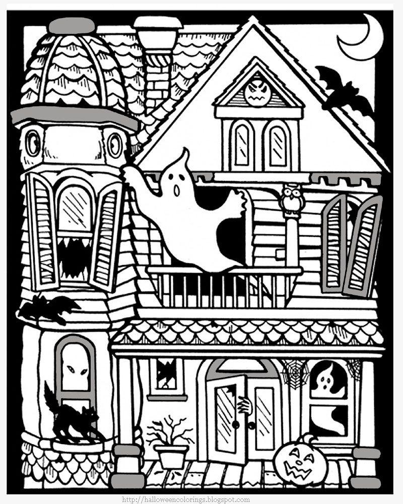Haunted House Coloring Pages 800x1000 Haunted House Coloring Pages