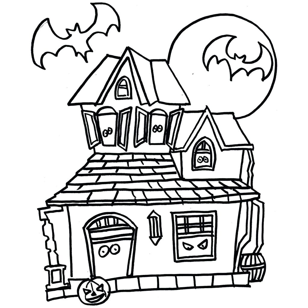 Coloring Pages ~ Haunted House Coloring Page Perfect Pages 1024x1024 Coloring Pages ~ Haunted House Coloring Page Perfect Pages