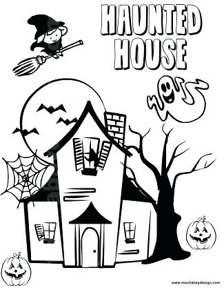 Haunted House Coloring Pages For Kids Vanda 325x420 Haunted House Coloring Pages For Kids Vanda