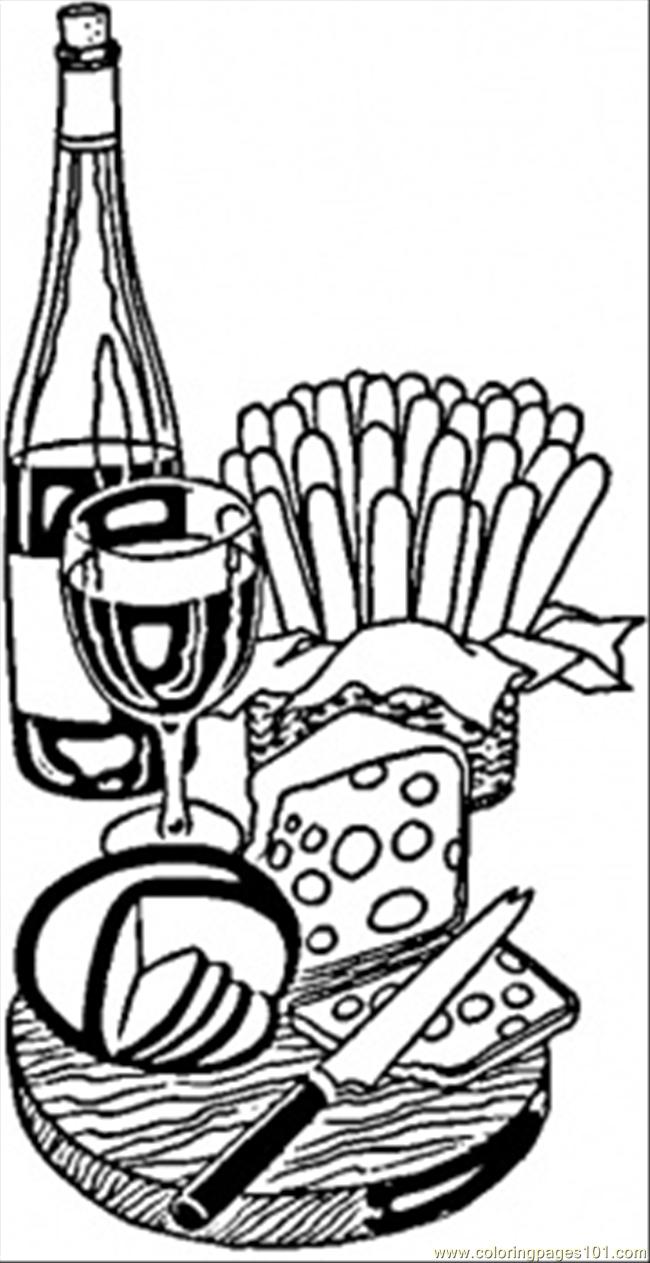 2612 Wine And Cheese From France French Coloring Pages 650x1263 2612 Wine And Cheese From France French Coloring Pages