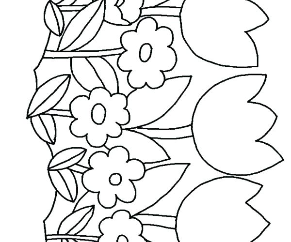 600x500 Hawaiian Flowers To Color Flowering Coloring Pages Free Printable