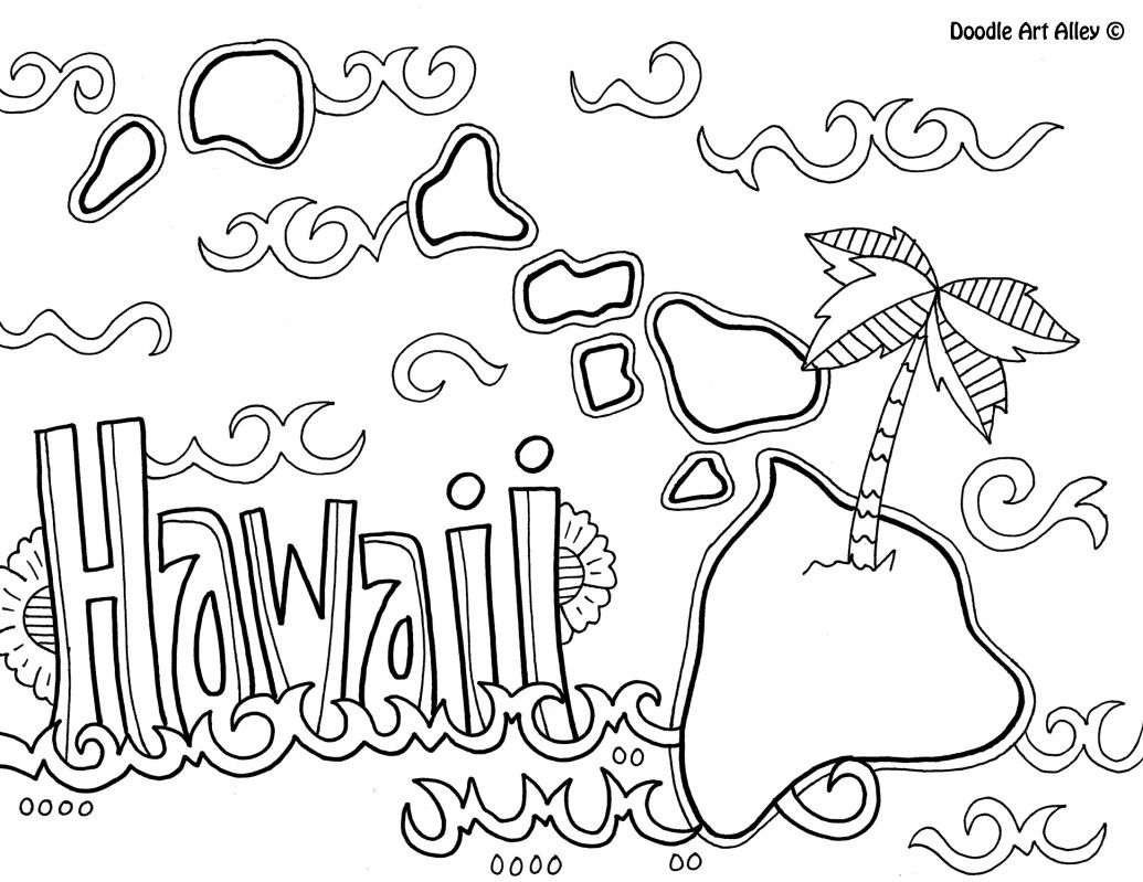 1035x799 Rare Hawaiian Colouring Pages Hawaii Coloring