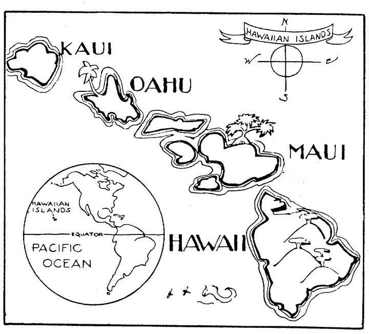 A To Z Kids Stuff Hawaii Map Color Page Hawaii Vacation 720x651 A To Z Kids Stuff Hawaii Map Color Page Hawaii Vacation