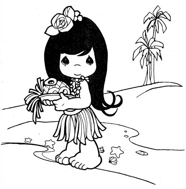 Hawaiian Themed Coloring Pages 600x612 Hawaiian Themed Coloring Pages