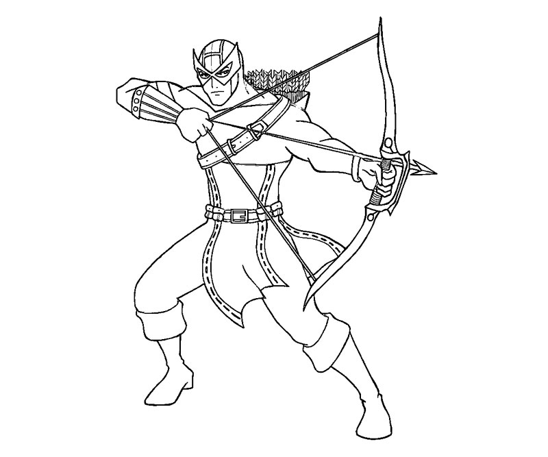 800x667 Hawkeye Coloring Pages