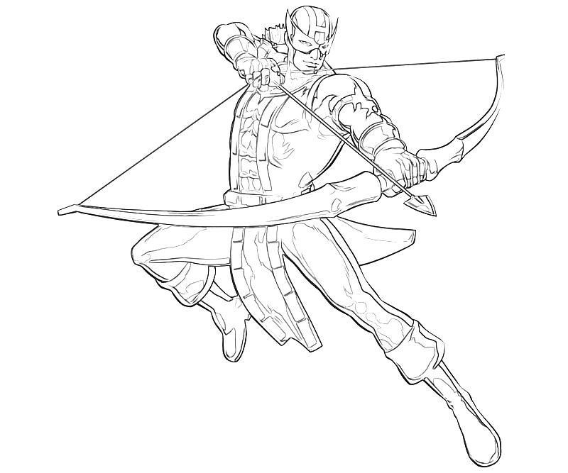 800x667 Printable Marvel Vs Capcom Hawkeye Abilities Coloring Pages Art