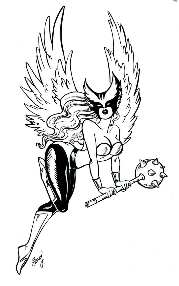 Hawkgirl Coloring Pages 708x1129 Hawkgirl Coloring Pages