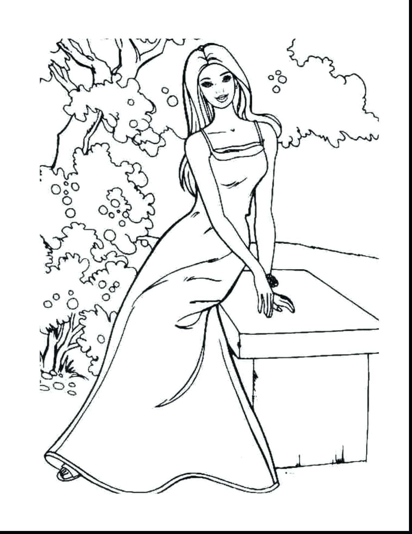 1359x1760 Barbie Rapunzel Coloring Pages Collection Coloring For Kids 2018