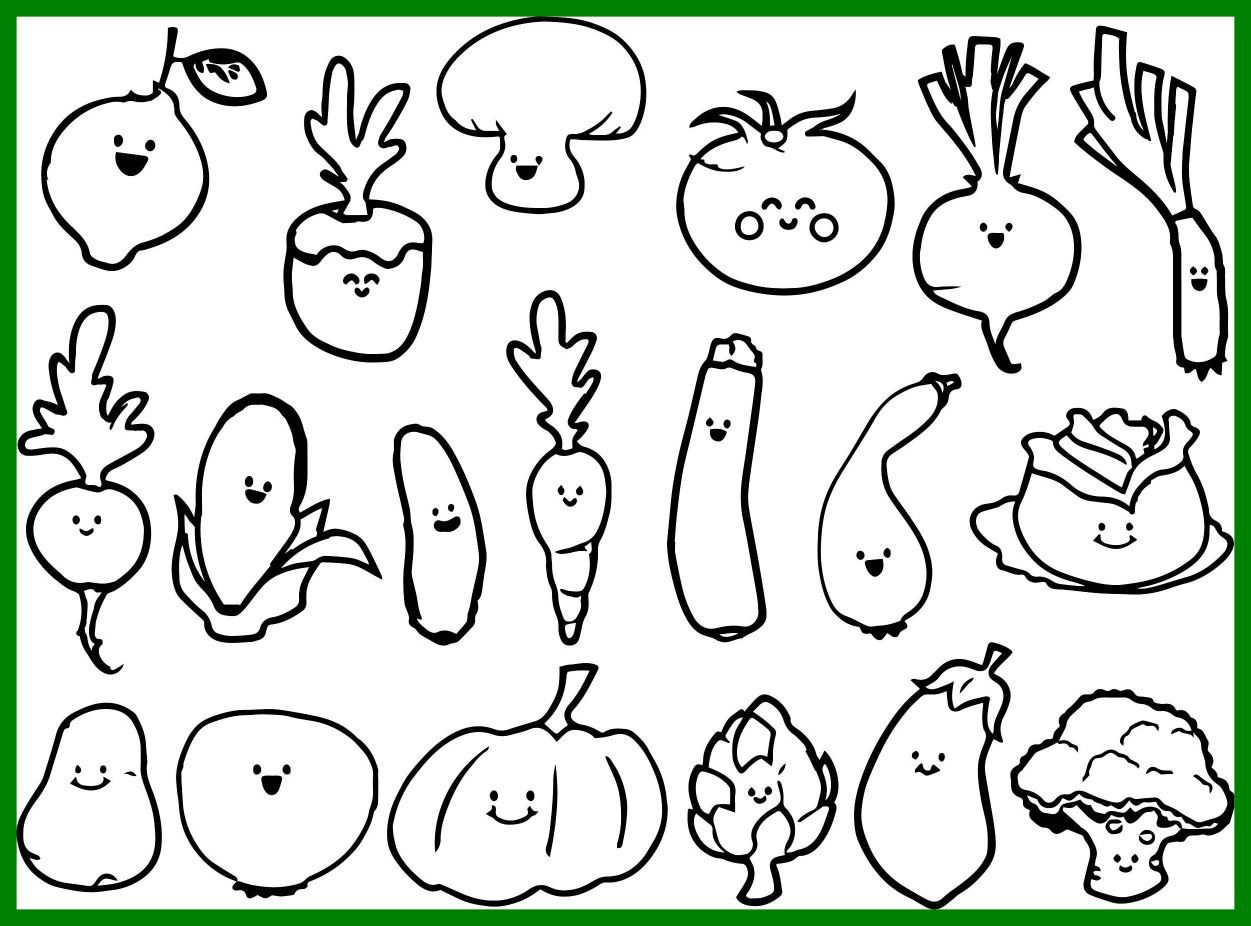 Stunning Cute Vegetable Coloring Page Wecoloringpage Book Pic 1251x926 Stunning Cute Vegetable Coloring Page Wecoloringpage Book Pic