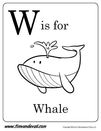 Wagon Coloring Page Letter W Coloring W Is For Whale Letter W 350x453 Wagon Coloring Page Letter W Coloring W Is For Whale Letter W
