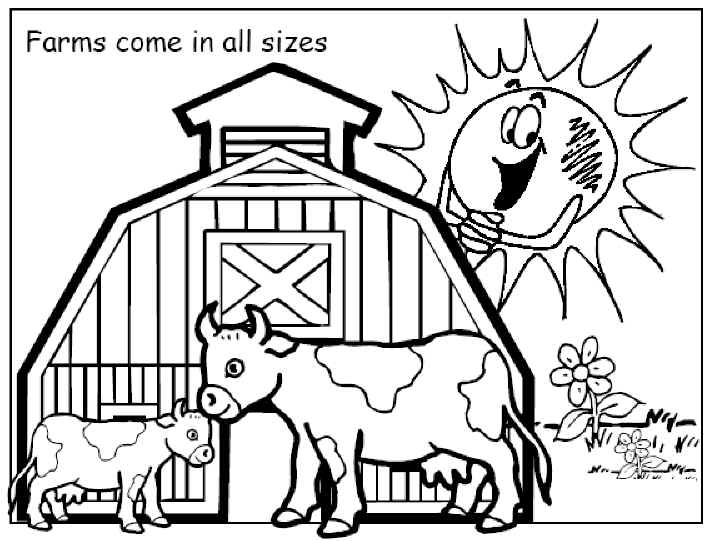 714x541 Farm Coloring Pages, Fun For Kids