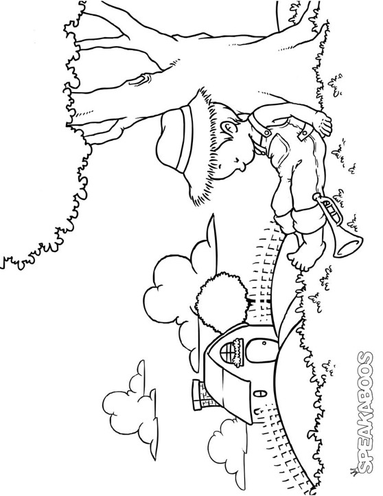 558x722 Little Boy Blue Coloring Pages