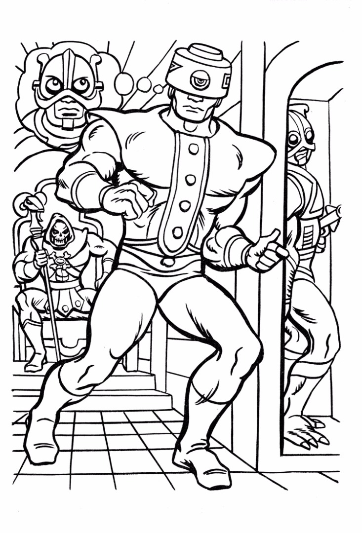 733x1080 He Man Coloring Pages