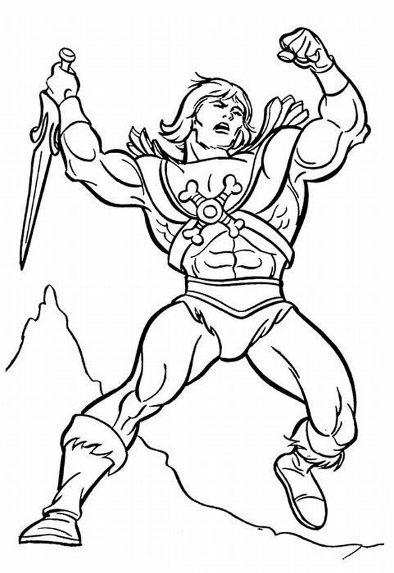 566x823 Masters Of The Universe He Man Motu Vintage Coloring Pages