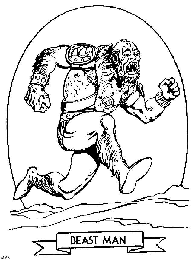 636x864 Beast Man Coloring Page He Man And The Masters Of The Universe