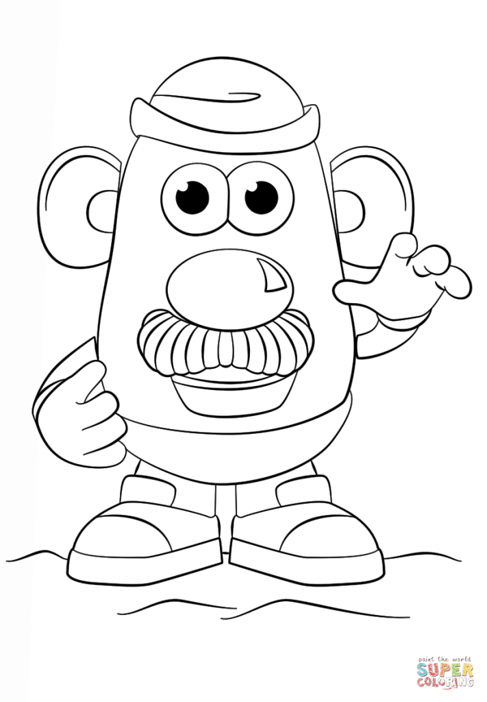 711x1024 Mr Potato Head Coloring Page