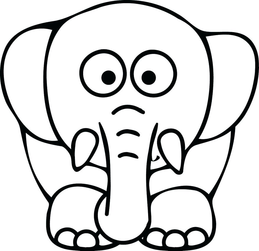 878x851 Coloring Page Face Holiday Coloring Pages Elephant Head Page Face