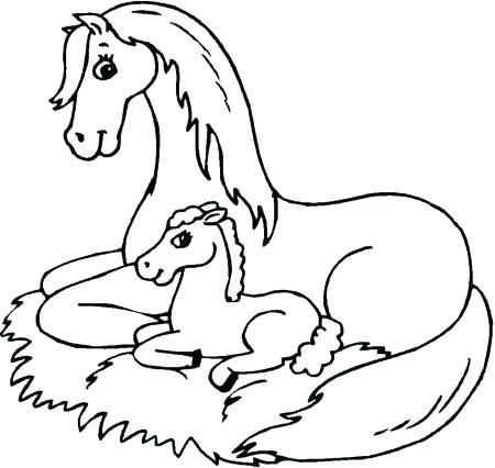 450x426 Coloring Pages Horses Coloring Page Horse Good Horse Coloring