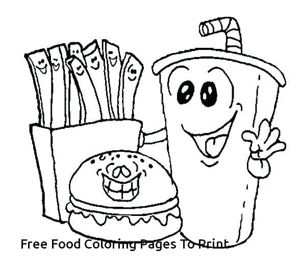 592x536 Healthy Foods Coloring Pages Shippa.co