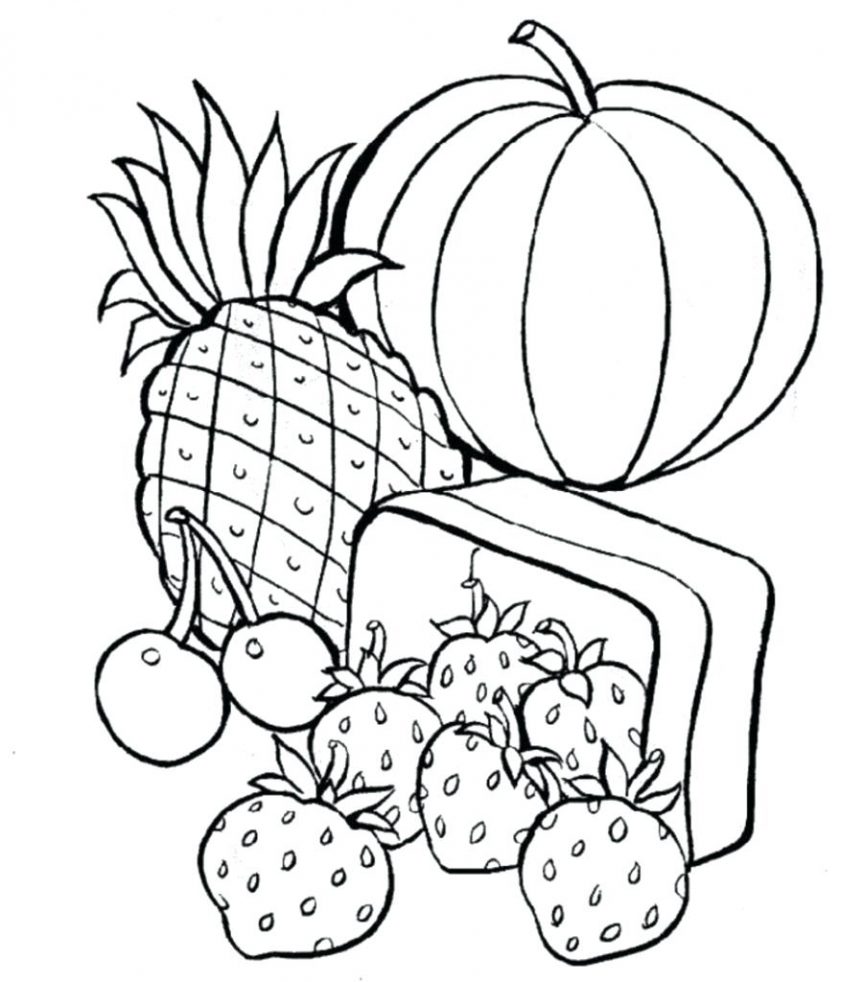863x982 Healthy Food Coloring Pages
